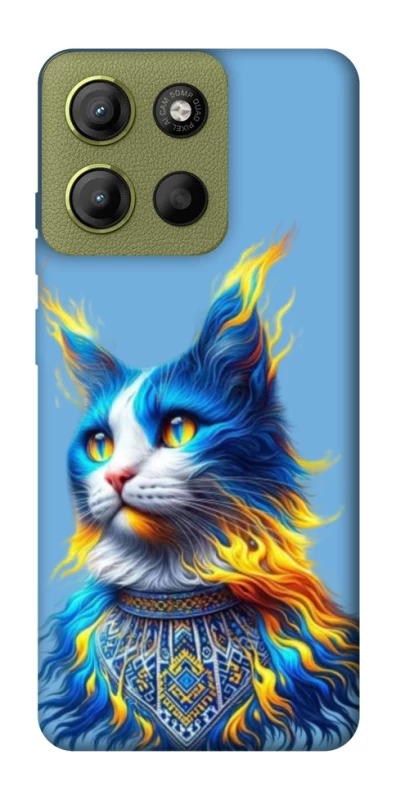 Чохол на Motorola Moto G15 4G Кіт патріот фото 1 з 1