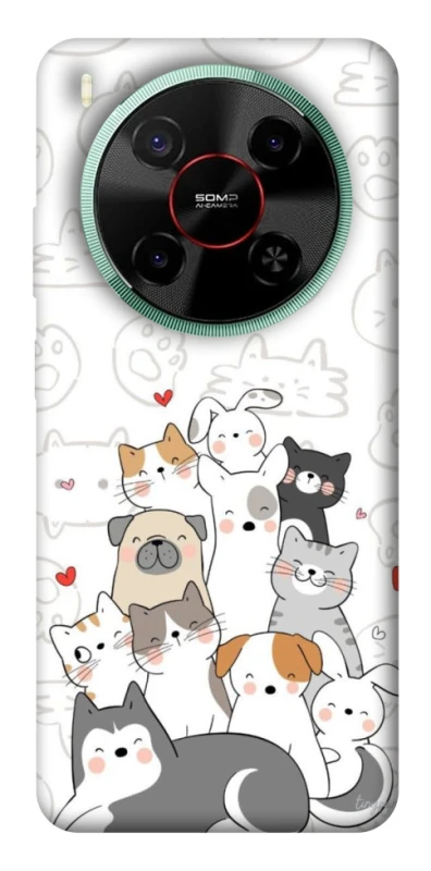 Чохол на ZTE Nubia V70 Max Funny Pets фото 1 з 1