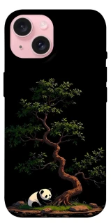 Чехол на Apple iPhone 15 (6.1") Panda and tree фото 1 из 1