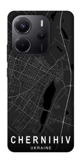Чехол на Xiaomi Redmi Note 14 4G (Europe version) Chernihiv map фото 1 из 1