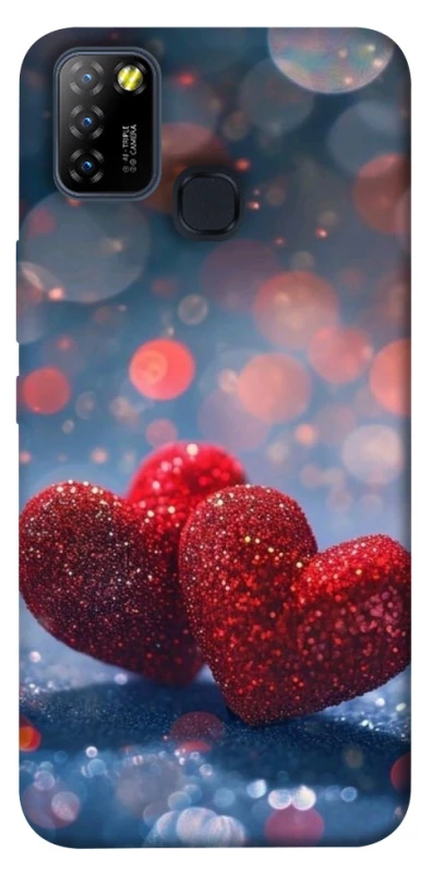 Чохол на Infinix Hot 10 Lite Red hearts фото 1 з 1