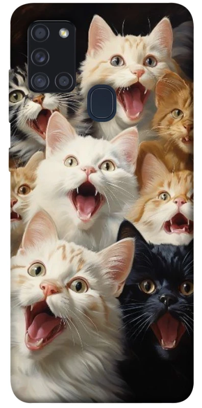 Чохол на Samsung Galaxy A21s Коти фото 1 з 1