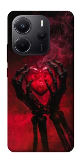 Чехол на Xiaomi Redmi Note 14 4G (Europe version) Heart in the hands of a skeleton фото 1 из 1