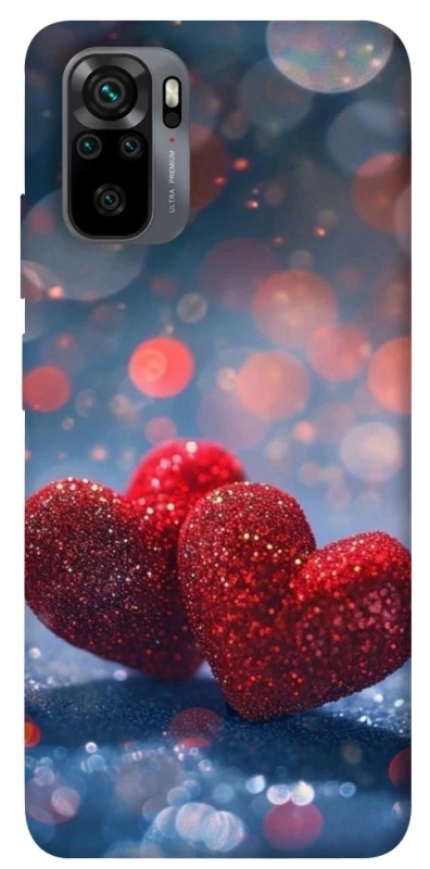 Чехол на Xiaomi Poco M5s Red hearts фото 1 из 1