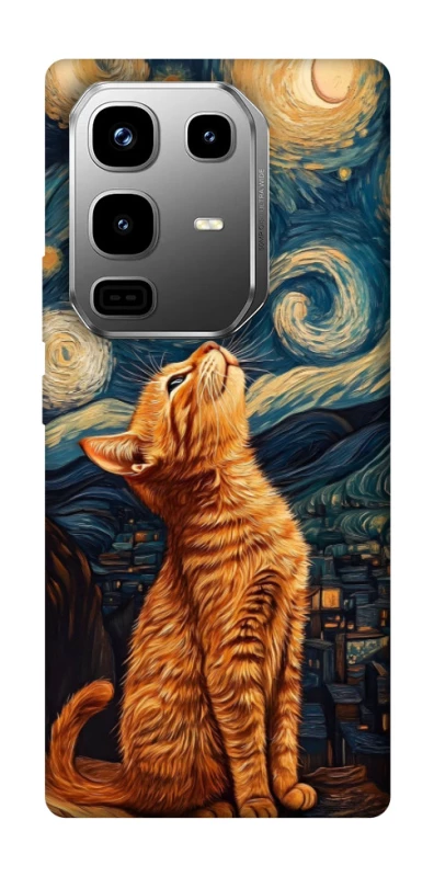 Чехол на Infinix Note 50 Pro van gogh cat фото 1 из 1