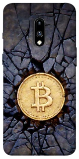 Чохол на OnePlus 7 Bitcoin cracks фото 1 з 1