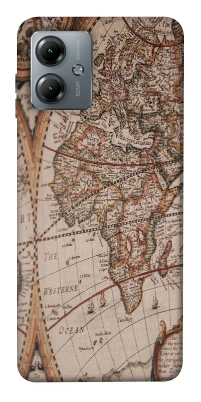 Чехол на Motorola Moto G14 Карта путешествий фото 1 из 1