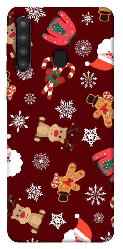 Чехол на Samsung Galaxy A21 Новогодний v6 фото 1 из 1