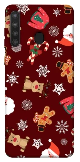 Чехол на Samsung Galaxy A21 Новогодний v6 фото 1 из 1