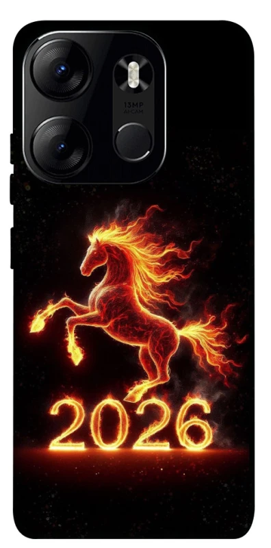 Чохол на Tecno Spark Go 2023 Red Fire Horse ver.1 фото 1 з 1