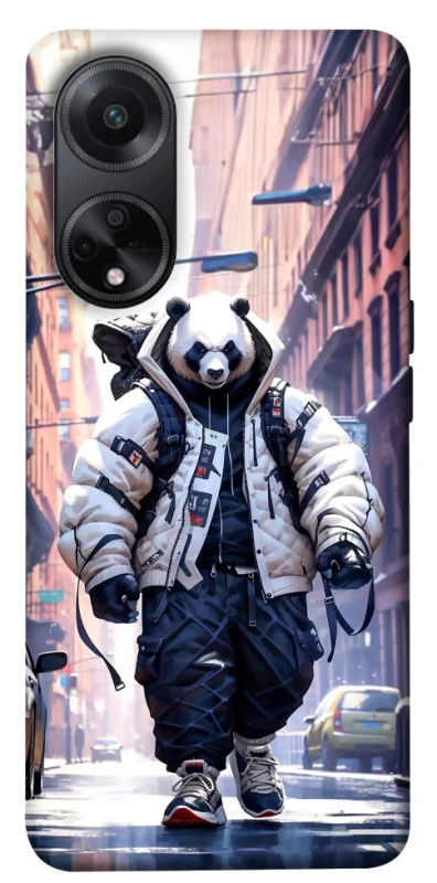 Чехол на Oppo A98 Панда курьер фото 1 из 1