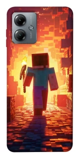 Чехол на Motorola Moto G14 Minecraft adventure фото 1 из 1