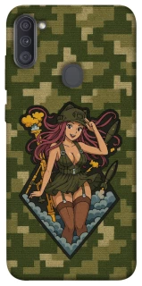 Чохол на Samsung Galaxy A11 Military Waifu фото 1 з 1