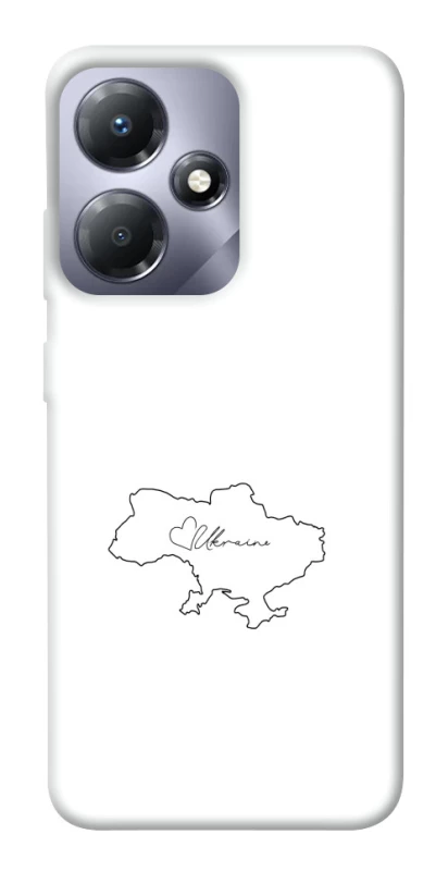 Чохол на Infinix Hot 30i Ukraine map фото 1 з 1
