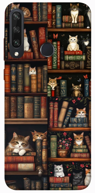 Чехол на Huawei Y6p Cats & Books фото 1 из 1
