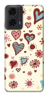 Чехол на Motorola Moto G24 Pretty hearts фото 1 из 1