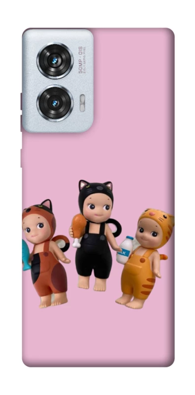 Чохол на Motorola Edge 50 Fusion Cat Cafe Trio фото 1 з 1