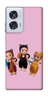 Чохол на Motorola Edge 50 Fusion Cat Cafe Trio фото 1 з 1