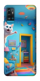 Чохол на ZTE Blade A71 crazy cat фото 1 з 1