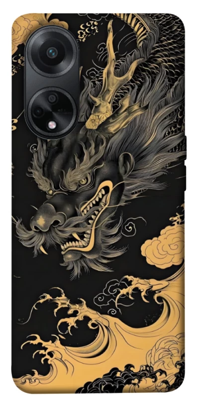 Чохол на Oppo A58 4G gold dragon фото 1 з 1
