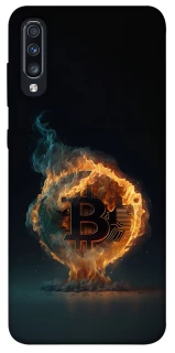 Чохол на Samsung Galaxy A70 (A705F) Fire Bitcoin фото 1 з 1