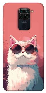 Чехол на Xiaomi Redmi Note 9 / Redmi 10X Сat with glasses фото 1 из 1