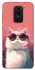 Чехол на Xiaomi Redmi Note 9 / Redmi 10X Сat with glasses фото 1 из 1