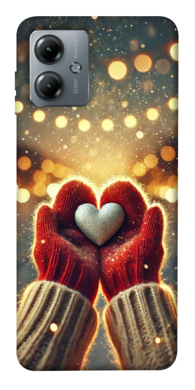 Чохол на Motorola Moto G14 Heart in hand фото 1 з 1