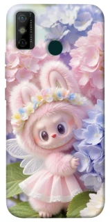 Чехол на TECNO Spark 6 Go Labubu & Flowers ver.1 фото 1 из 1