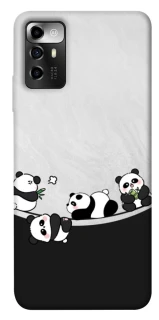 Чохол на ZTE Blade A72 Four pandas фото 1 з 1