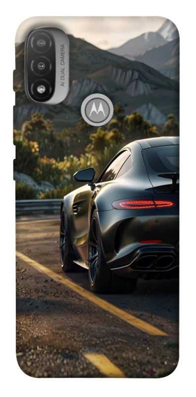 Чохол на Motorola Moto E20 Car in the mountains фото 1 з 1