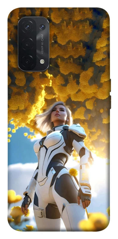 Чехол на Oppo A54 5G / A74 5G Cyber space girl ver.3 фото 1 из 1