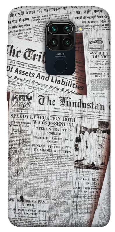 Чехол на Xiaomi Redmi Note 9 / Redmi 10X Газеты фото 1 из 1