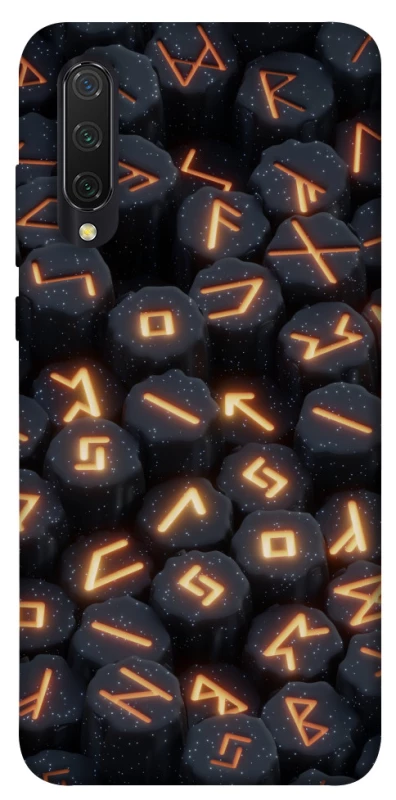 Чехол на Xiaomi Mi CC9 / Mi 9 Lite Огненые руны фото 1 из 1