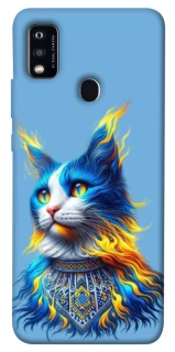 Чехол на ZTE Blade A51 Кот патриот фото 1 из 1