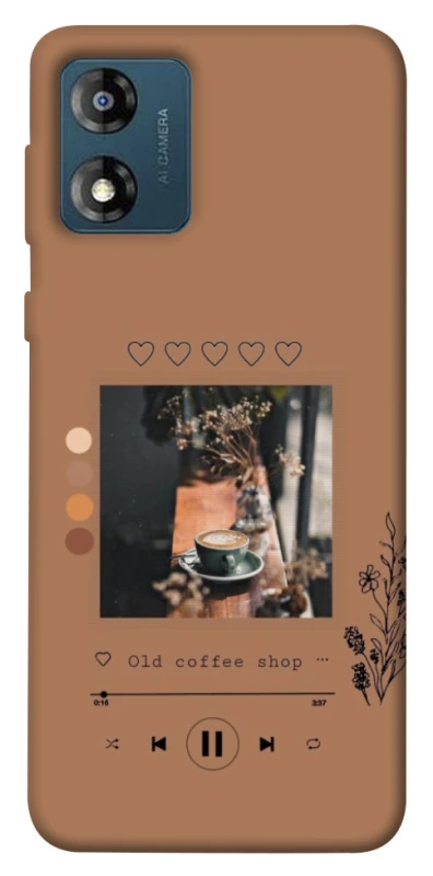 Чохол на Motorola Moto E13 Coffee player фото 1 з 1