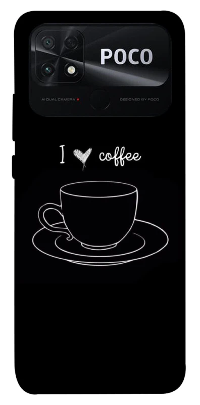 Чехол на Xiaomi Poco C40 Black coffee фото 1 из 1