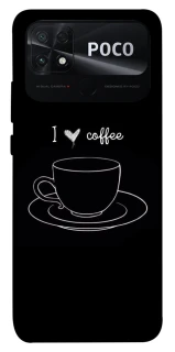 Чохол на Xiaomi Poco C40 Black coffee фото 1 з 1