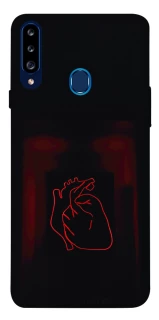 Чехол на Samsung Galaxy A20s Красное сердце фото 1 из 1