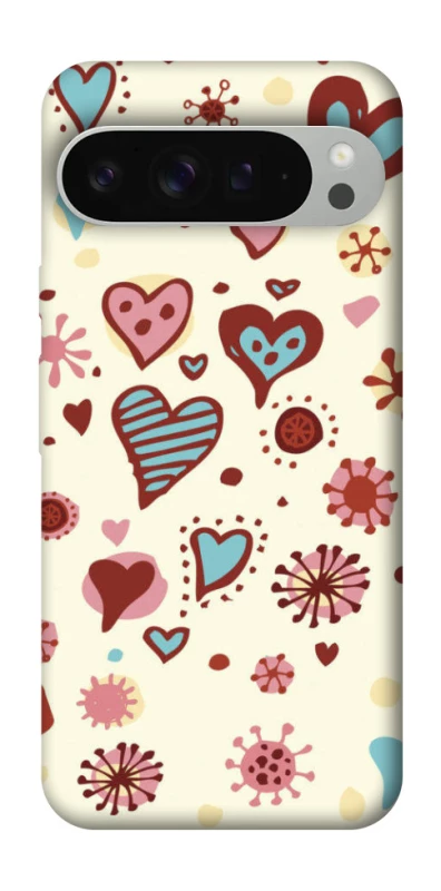 Чохол на Google Pixel 9 Pro XL Pretty hearts фото 1 з 1