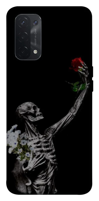 Чехол на Oppo A54 5G / A74 5G Skeleton vs Rose фото 1 из 1