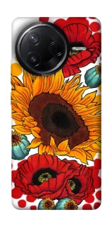 Чохол на Infinix Note 50 Pro Соняшники та маки фото 1 з 1