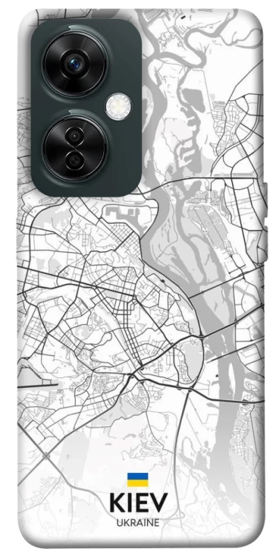 Чохол на OnePlus Nord CE 3 Lite Kiev white map фото 1 з 1