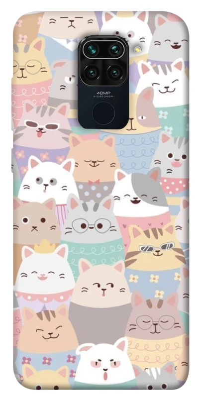 Чехол на Xiaomi Redmi Note 9 / Redmi 10X Funny Kittens ver.2 фото 1 из 1