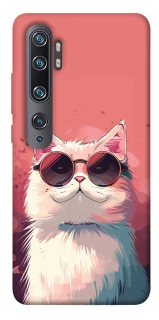 Чехол на Xiaomi Mi Note 10 / Note 10 Pro / Mi CC9 Pro Сat with glasses фото 1 из 1