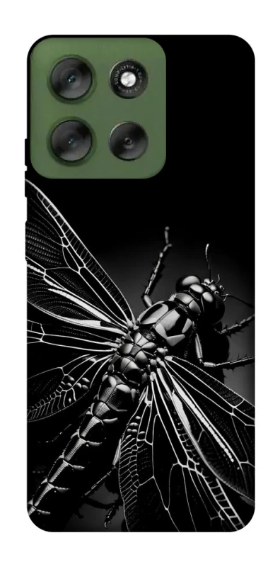 Чохол на Motorola Moto G56 5G Black dragonfly фото 1 з 1