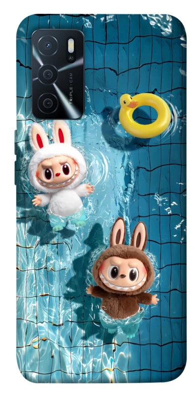Чохол на Oppo A16s / A16 Labubu in the pool фото 1 з 1