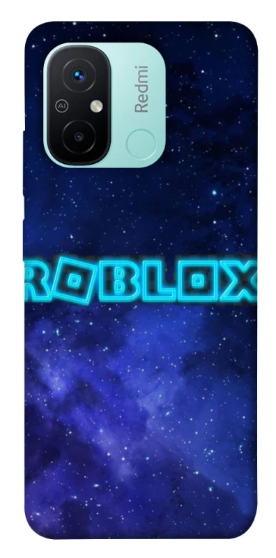 Чохол на Xiaomi Redmi 12C / Poco C55 Roblox Space Logo Blue фото 1 з 1