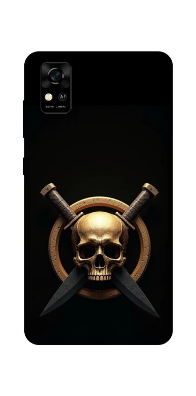 Чохол на ZTE Blade A31 Golden Skull фото 1 з 1