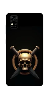 Чехол на ZTE Blade A31 Golden Skull фото 1 из 1